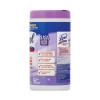 Disinfecting Wipes, 1-Ply, 7 x 7.25, Early Morning Breeze, White, 80 Wipes/Canister