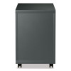 File Pedestal With Full-Length Pull, Left Or Right, 2-Drawers: Box/File, Legal/Letter, Charcoal, 14.96" X 19.29" X 21.65"