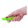 Full Size Retractable Box Cutter, Plastic Handle, Green, 6/Box