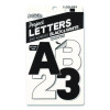 Black And White Poster Letters And Numbers, 10" Tall, Assorted Character Colors, 310/Pack
