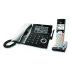 Cl84207 Corded/Cordless Phone, Corded Base Station And 2 Additional Handsets, Black/Silver