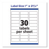 Easy Peel White Address Labels With Sure Feed Technology, Inkjet Printers, 1 X 2.63, White, 30/Sheet, 10 Sheets/Pack