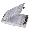 Aluminum Storage Clipboard, Holds 8.5 x 12 Sheets, Silver