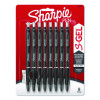 S-Gel High-Performance Gel Pen, Retractable, Medium 0.7 Mm, Black Ink, Black Barrel, 8/Pack