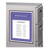 Magnetic Cubicle Keepers Display Holders, 9.2 x 11.69, Magnetic Mount, Clear, 2/Pack