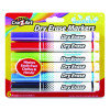 Washable Dry Erase Markers, Broad, Bullet Tip, Assorted Colors, 6/Set