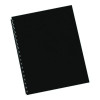 Expressions Linen Texture Presentation Covers For Binding Systems, Paper, Square Corners, 11" x 8.5", Black, 200/Pack
