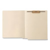 End Tab Fastener Folders, Straight Tab, Expands 0.75", 2 Fasteners, Letter Size, Manila, 50/Box