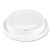Traveler Hot Cup Lids, Fits 12 Oz To 16 Oz Hot Cups, Plastic, White, 100/Pack