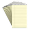Notepads, Wide/Legal Rule, (50) Canary 8.5 x 14 Sheets, 12/Pack