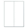 Perforated Paper, 92 Bright, Perforated 4.25" From Left, 8.5 x 11, White, 500 Sheets/Ream, 5 Reams/Carton