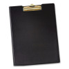 Vinyl Padfolio, 8.5 x 11 Pad, Brass Clip, Inside Front Pocket, 9.35 x 12.4, Black