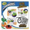 Colourwhirls Toy With (3) Rip-Cord Spinners And (3) Ultra-Clean Washable Markers, Ages 6 And Up, 12 Pieces