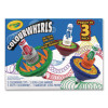 Colourwhirls Toy With (3) Rip-Cord Spinners And (3) Ultra-Clean Washable Markers, Ages 6 And Up, 12 Pieces