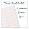 No-Iron Fabric Labels, Handwrite Only, 0.5 x 1.75, White, 18/Sheet, 10 Sheets/Pack