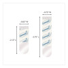 Damage-Free Hanging Clear Refill Strips, Value Pack Assortment: (8) Medium(0.73" x 2.75"), (8) Small (0.62" x 2.12"), 16/Pack