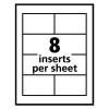 Pin-Style Badge Holder With Laser/Inkjet Insert, Top Load, 3.5 X 2.25, White, 100/Box