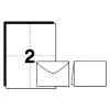 Note Cards With Matching Envelopes, Inkjet, 85 Lb, 4.25 X 5.5, Matte White, 60 Cards, 2 Cards/Sheet, 30 Sheets/Pack