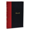 Record And Account Book With Red Spine, Custom Rule, Black/Red/Gold Cover, 7.5 X 5 Sheets, 144 Sheets/Book