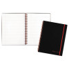 Flexible Cover Twinwire Notebooks, Scribzee Compatible, 1-Subject, Wide/Legal Rule, Black/Red Cover, (70) 11 x 8.5 Sheets