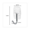 Small Clear Toggle-Wire Hooks, Metal Wire, Silver/Clear, Supports 0.5 Lb, 40/Pack