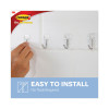 Small Clear Toggle-Wire Hooks, Metal Wire, Silver/Clear, Supports 0.5 Lb, 40/Pack