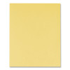 Leatherette Two Pocket Portfolio, 8.5 X 11, Yellow/Yellow, 10/Pack