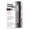 Energel Nv Gel Pen, Stick, Medium 0.7 Mm, Black Ink, Gray/Black Barrel, Dozen