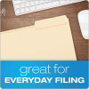 Manila File Folders, 1/3-Cut Tabs: Assorted, Legal Size, 0.75" Expansion, Manila, 100/Box