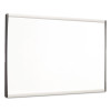 Arc Frame Cubicle Board, Magnetic Dry Erase, 24" x 14", White Surface, Satin Aluminum Frame