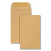 Kraft Coin And Small Parts Envelope, #3, Square Flap, Gummed Closure, 2.5 X 4.25, Brown Kraft, 500/Box