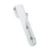 Over-The-Door Double Coat Hook, Chrome-Plated Steel, Satin Aluminum Base