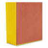 Redrope Drop-Front End Tab File Pockets, Fully Lined 6.5" High Gussets, 3.5" Expansion, Legal Size, Redrope/Yellow, 10/Box