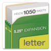 Colored File Pockets, 5.25" Expansion, Letter Size, Randomly Assorted Colors, 5/Pack
