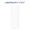 Dot Matrix Printer Mailing Labels, Pin-Fed Printers, 0.94 X 3.5, White, 5,000/Box