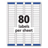 Easy Peel White Address Labels W/ Sure Feed Technology, Inkjet Printers, 0.5 X 1.75, White, 80/Sheet, 25 Sheets/Pack