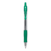 G2 Premium Gel Pen, Retractable, Extra-Fine 0.5 Mm, Green Ink, Smoke/Green Barrel, Dozen