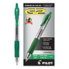 G2 Premium Gel Pen, Retractable, Extra-Fine 0.5 Mm, Green Ink, Smoke/Green Barrel, Dozen