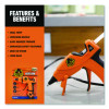 Dual Temp Mini Hot Glue Gun, Orange/Black