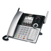 Cm18445 Four-Line Business System Cordless Phone, Silver/Black