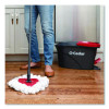 Ezwring Spin Mop Refill, Patented Microfiber, Custom Size For Ez Wring Mop Systems, White, 2/Pack, 4 Packs/Carton