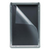 Poster Holder, Aluminum, 11 x 17, Silver