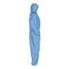 A60 Elastic-Cuff, Ankles And Back Hooded Coveralls, X-Large, Blue, 24/Carton