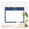 Ashlyn Monthly Wall Calendar, Floral Artwork, 15 x 12, White/Blue/Pink Sheets, 12-Month (Jan To Dec): 2026