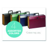 Case File, 5" Expansion, 19 Sections, Twist-Lock Closure, Custom-Cut Tabs, Legal Size, Randomly Assorted Colors