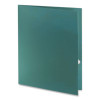 Metallic Laminated Twin Pocket Folders, Accommodates (100) 11 x 8.5 Sheets, Teal, 25/Box