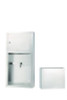Stainless Steel Surface-Mounted Paper Towel Dispenser With Waste Receptacle, 28 x 4 x 14