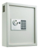 Steel Digital Lock Key Cabinet, 40-Key, 13 x 4 x 14.3, Stainless Steel 304, White