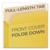 Colored File Pockets, 3.5" Expansion, Letter Size, Yellow