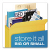 Colored File Pockets, 3.5" Expansion, Letter Size, Yellow